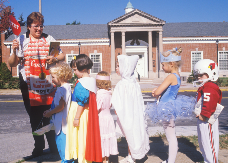 Campbell’s Cream of Mushroom Soup, Snow White, a ballerina, and a football player Campbell’s Cream of Mushroom Soup, Snow White, a ballerina, and a football player