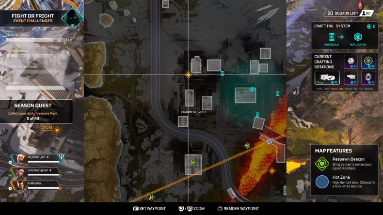 Apex Legends Gravity Lift Locations In Fragment West Artillery Battery