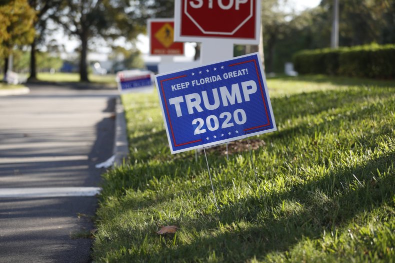 Trump campaign sign Florida Trump campaign sign Florida