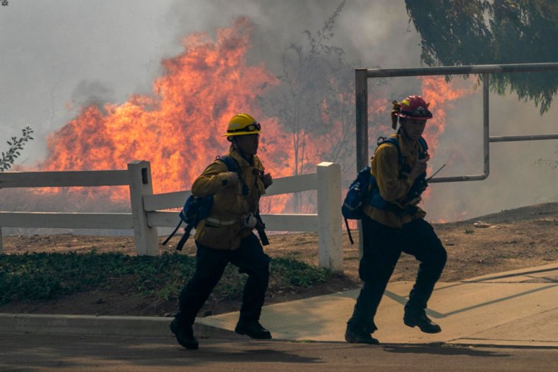 Silverado Fire In Orange Country