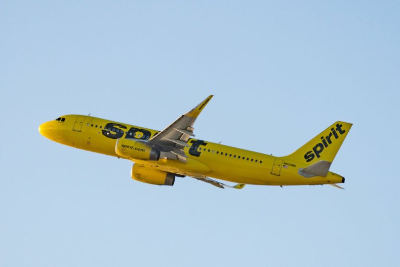 Plane Spirit Airlines