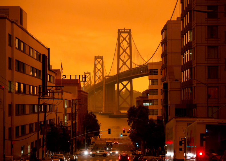 Sept. 9: Orange skies during California wildfires