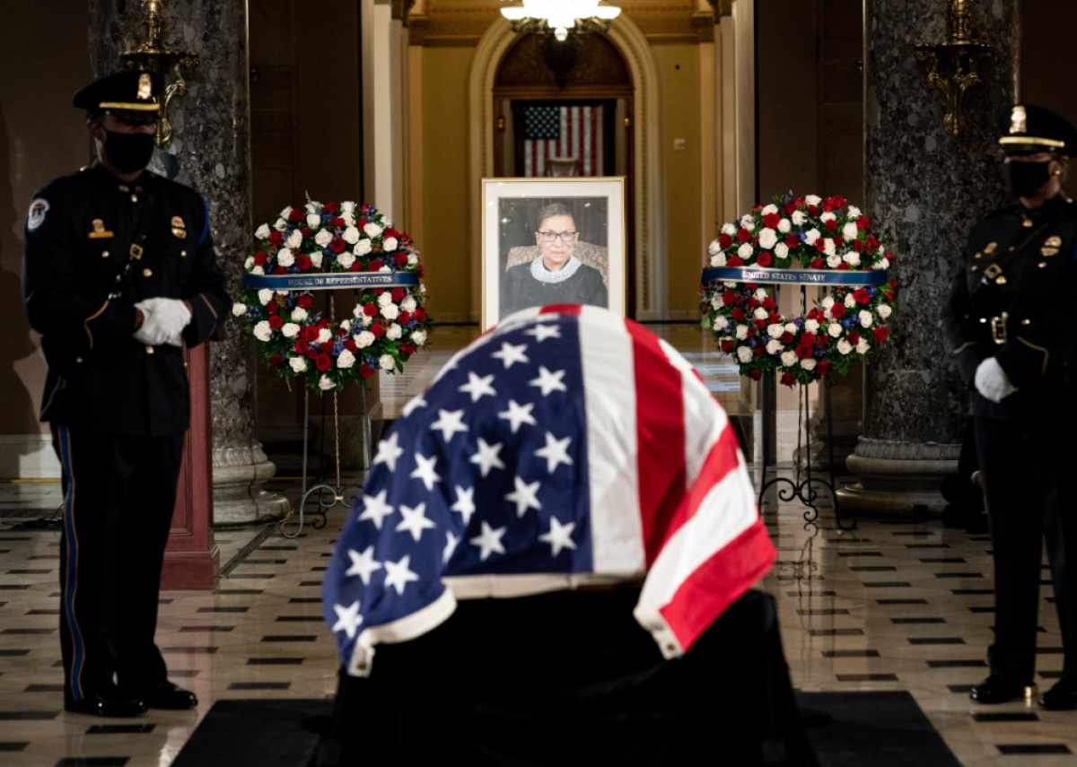 Sept. 25: Justice Ruth Bader Ginsburg memorial service