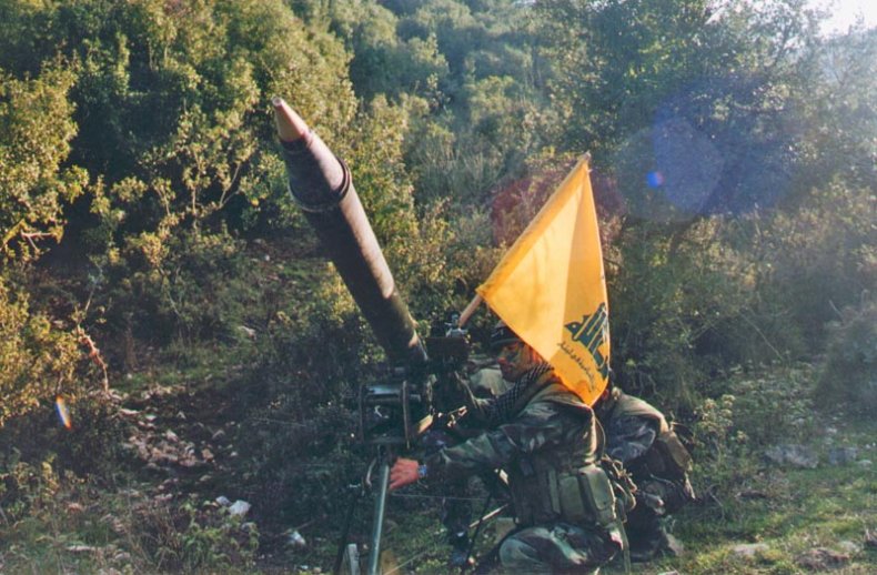 hezbollah, radwan, unit, training, flag, rocket