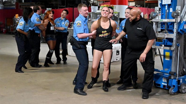 wwe ronda rousey becky lynch arrested