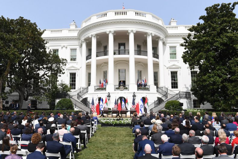 Abraham Accords signing ceremony at White House