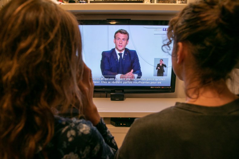 covid19, macron, getty