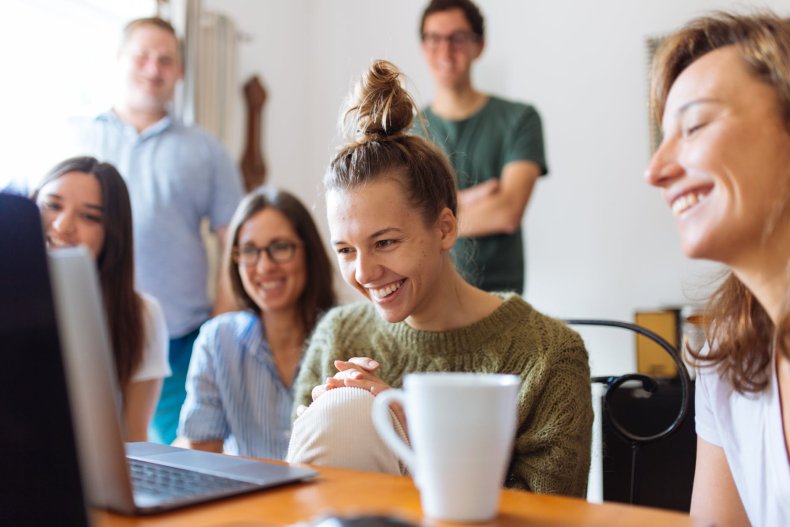 Smiling at the Workplace