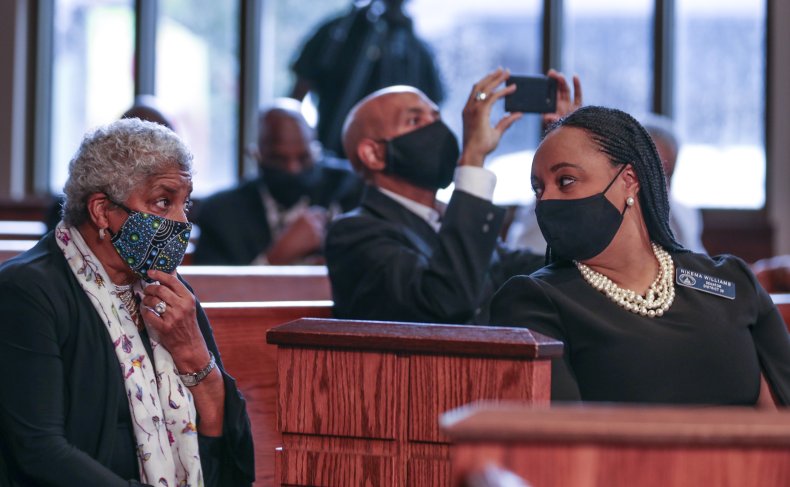 nikema williams attends john lewis funeral