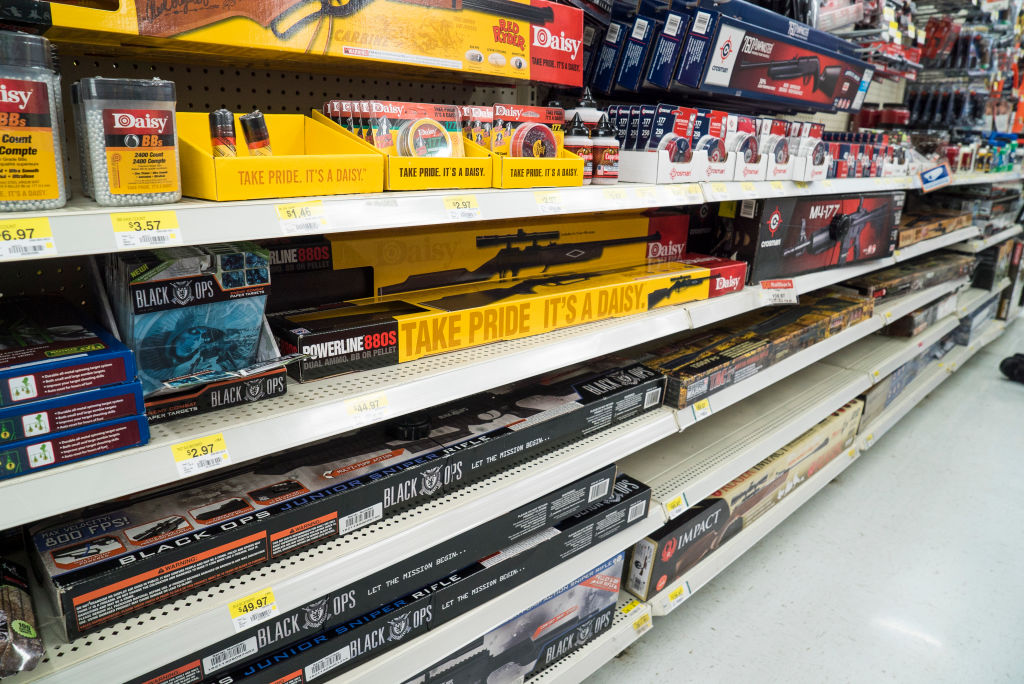 Guns, ammo going back on the shelves at Walmart