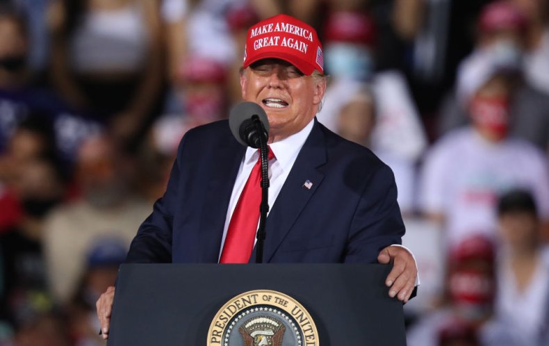 Trump Speaks During a Florida Campaign Event