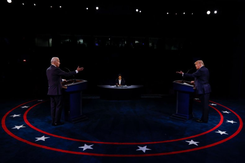 Trump and Biden at the Final Debate