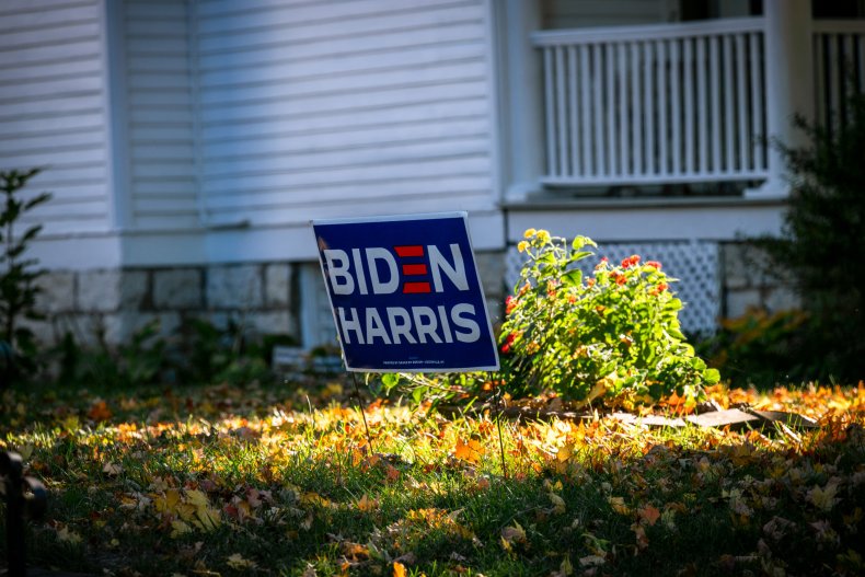 Joe Biden yard sign