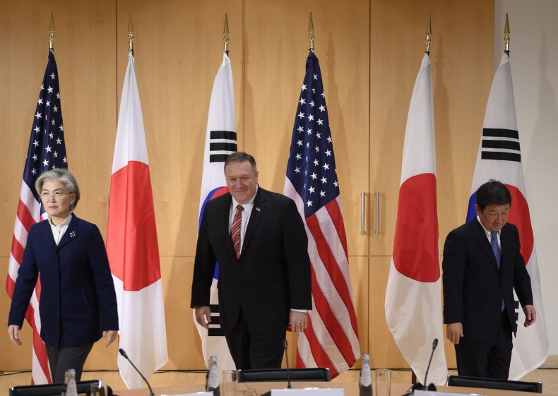 pompeo, south, korea, kang, japan, motegi
