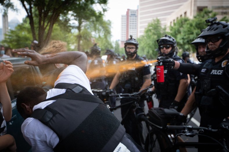 ACLU lawsuit North Carolina pepper spray police