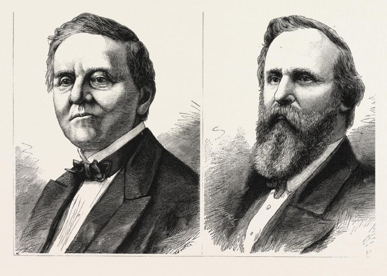 #2. 1876: Rutherford Hayes vs. Samuel Tilden