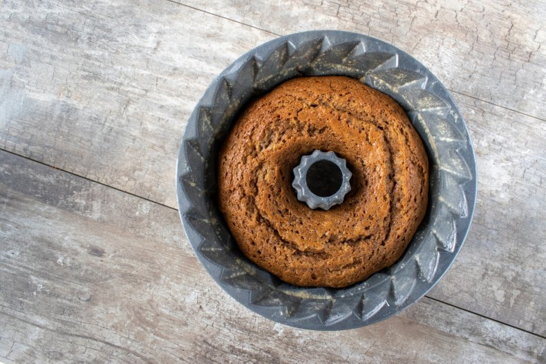 Cake in tube pan