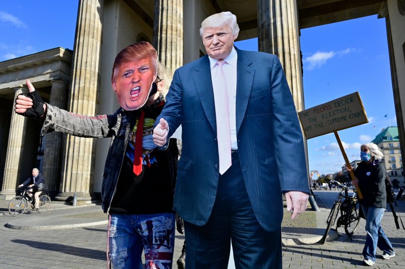 berlin, germany, demonstration, donald, trump, election