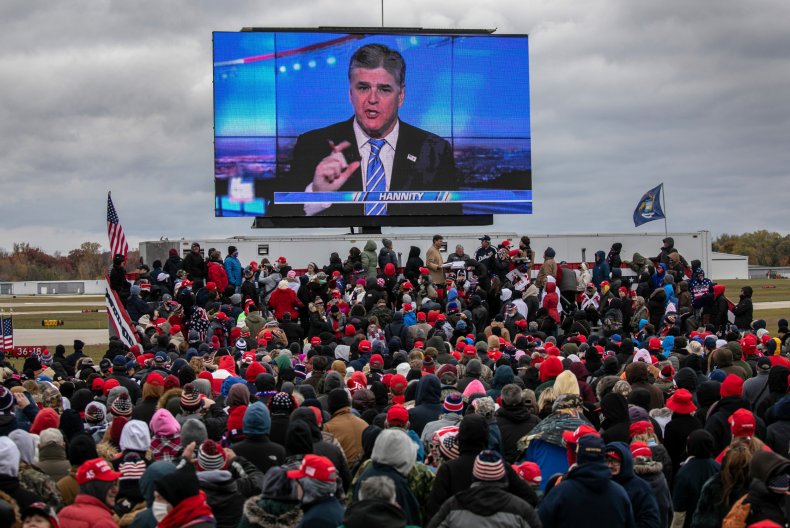 Sean Hannity Video at Trump Rally