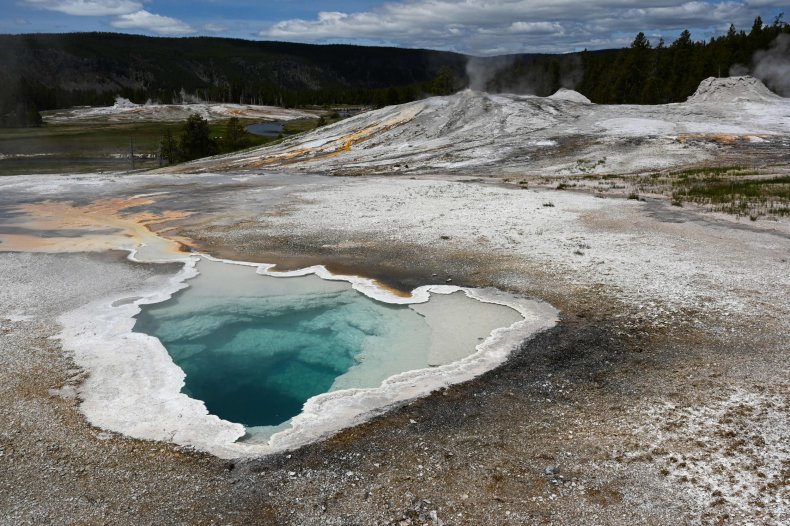 Yellowstone National Park geyser