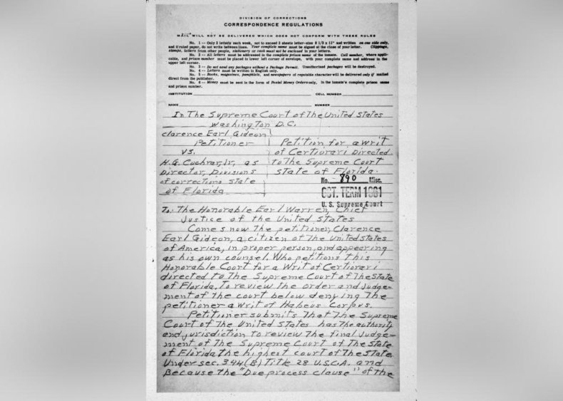 1963: Gideon v. Wainwright 1963: Gideon v. Wainwright