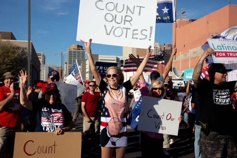 Supporters of President Donald Trump