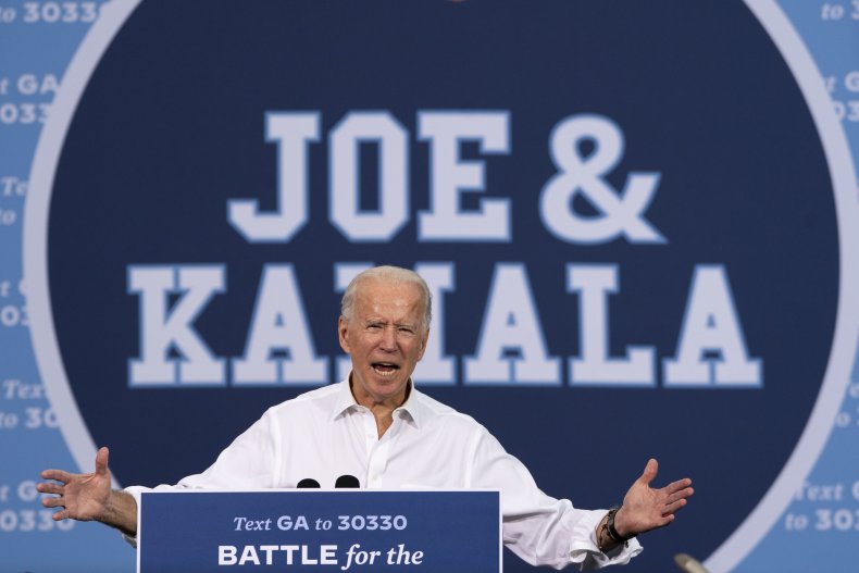 Atlanta Georgia Biden rally October 2020