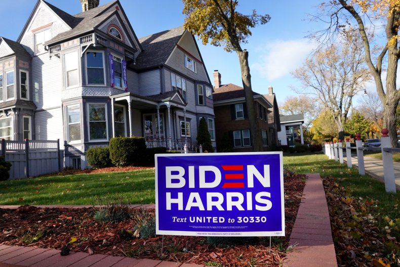 Joe Biden yard sign
