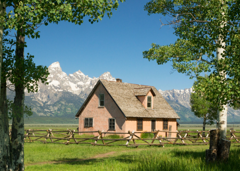 Wyoming: John Moulton House, Jackson Hole