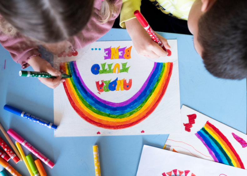 Children show what they miss most in drawings Children show what they miss most in drawings