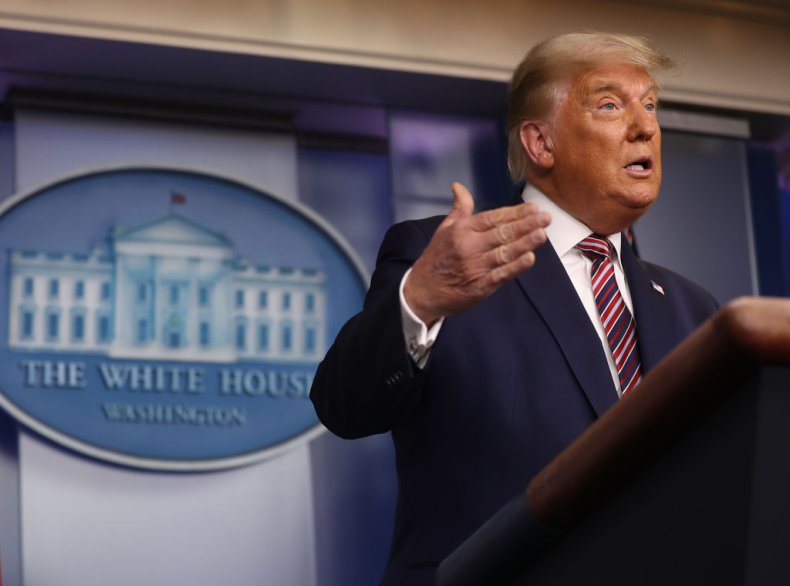 Trump Speaks in the Briefing Room
