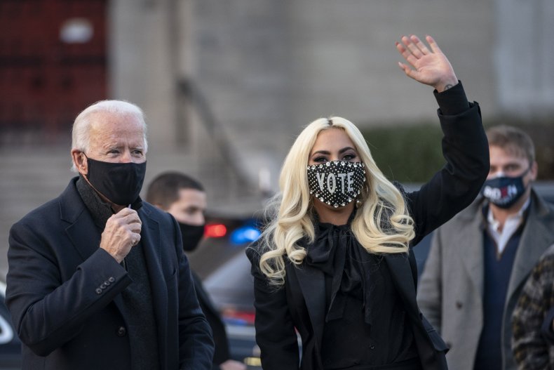 biden and gaga