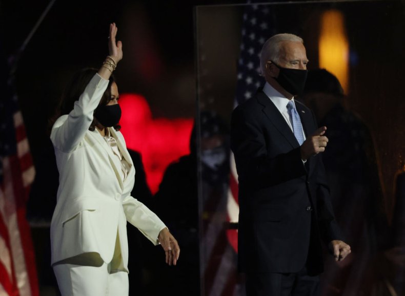 Kamala Harris and Joe Biden