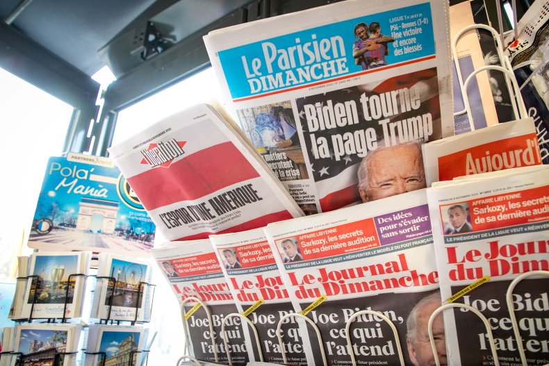 Joe BIden, Donald Trump, election, newspapers, media