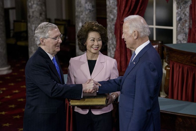 Mitch McConnell and Joe Biden