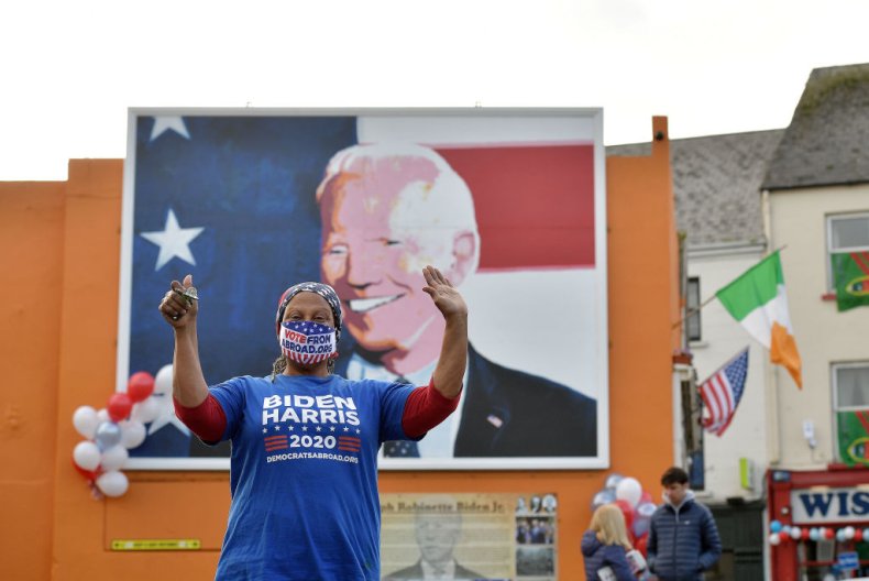 Joe Biden supporters in Ireland