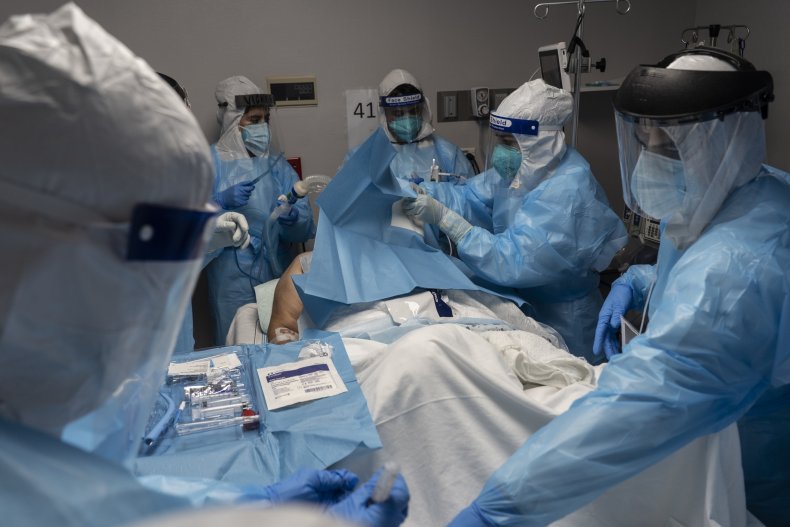 Coronavirus patient in Houston Texas October 2020
