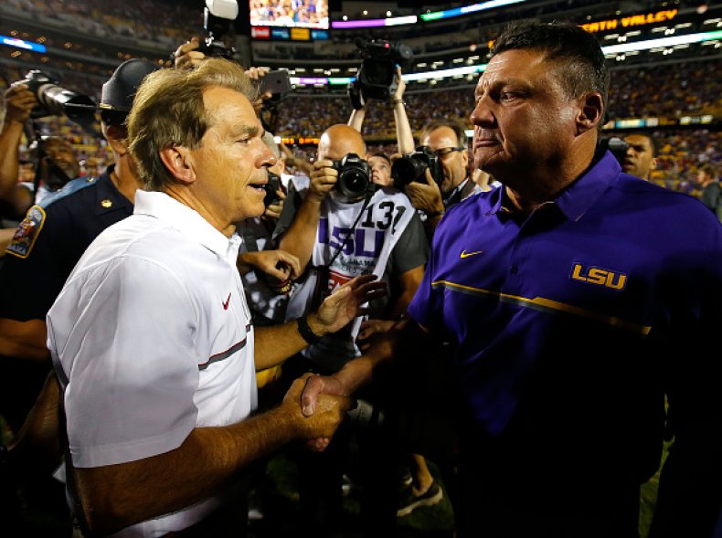 Alabama and LSU