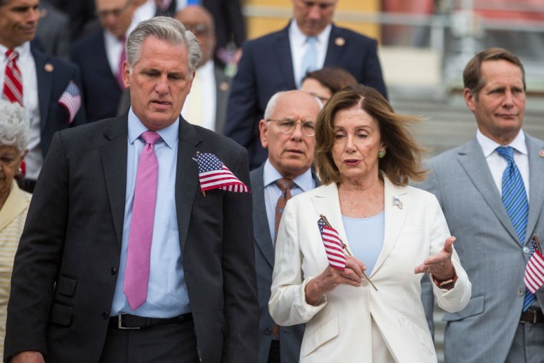 Kevin McCarthy and Nancy Pelosi Capitol Steps