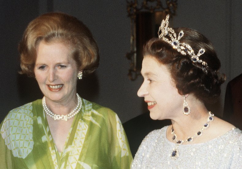 Queen Elizabeth II, Margaret Thatcher in Zambia Queen Elizabeth II, Margaret Thatcher in Zambia