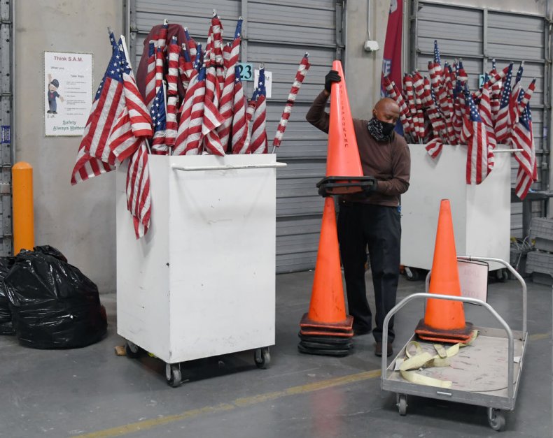 US flags