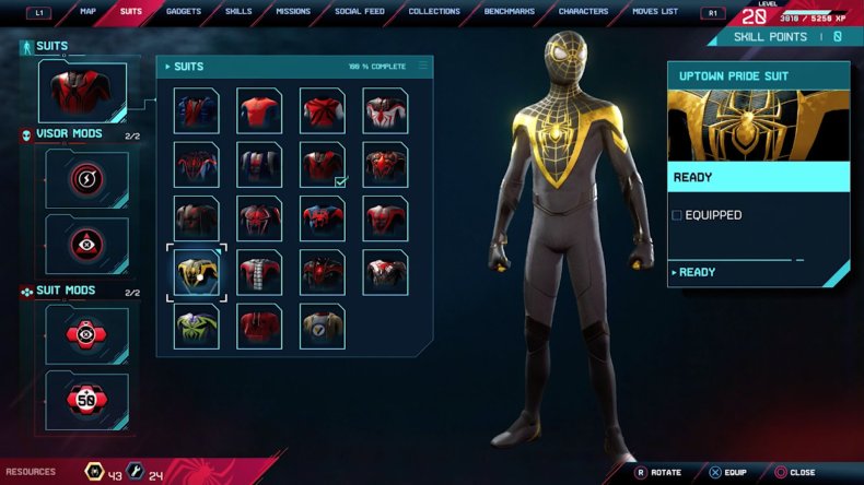 spiderman miles morales uptown pride suit