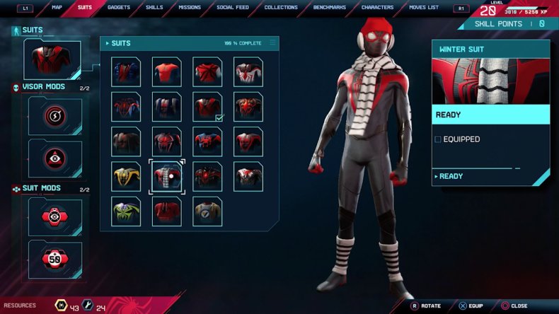 spiderman miles morales winter suit