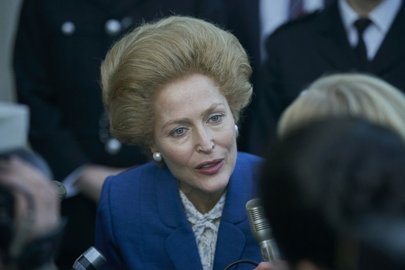 Gillian Anderson as Margaret Thatcher, The Crown