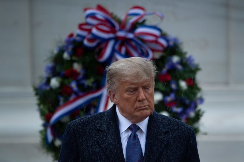 President Donald Trump at Arlington Cemetery