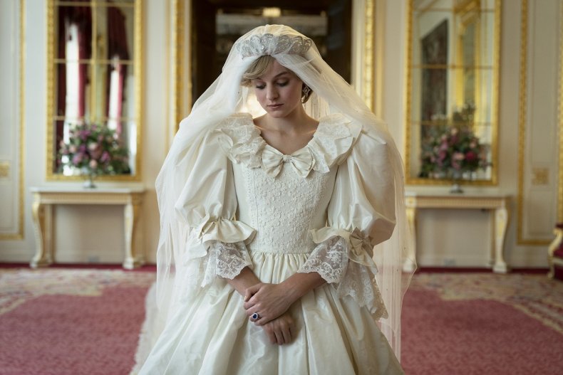 The Crown Princess Diana Wedding Dress Netflix