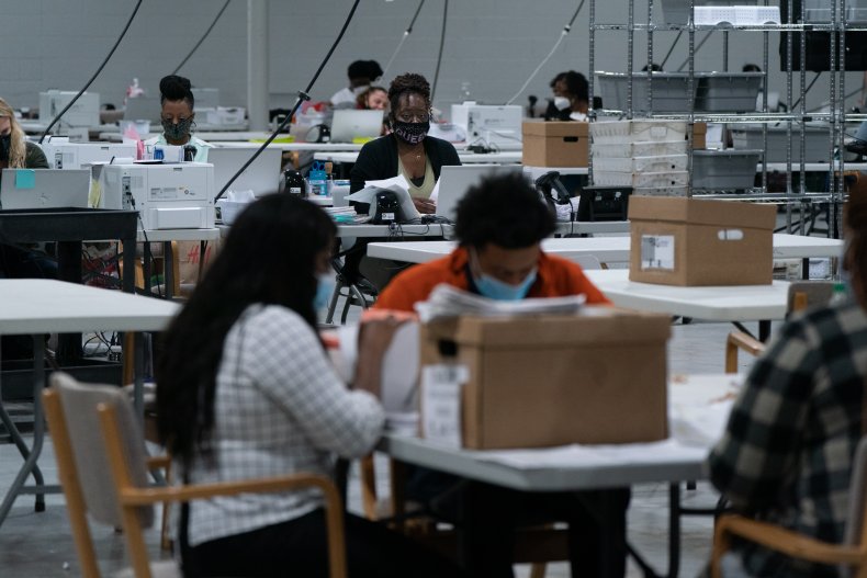 Ballot counting in Georgia