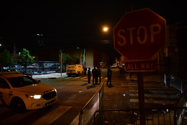 Philadelphia ambulance damaged