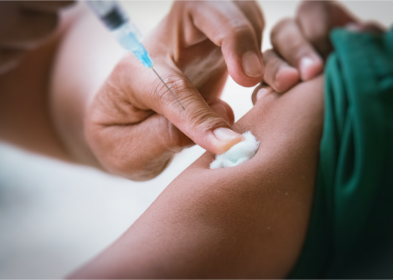 Pain at the injection site