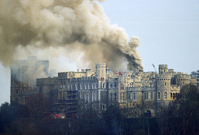 Windsor Castle Fire in 1992